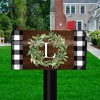 Wreath Monogram Letter L Mailbox Cover Everyday Standard Briarwood Lane - 2 of 3