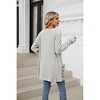 Women's Ribbed Long Sleeve Knit Cardigan with Pockets - 4 of 4