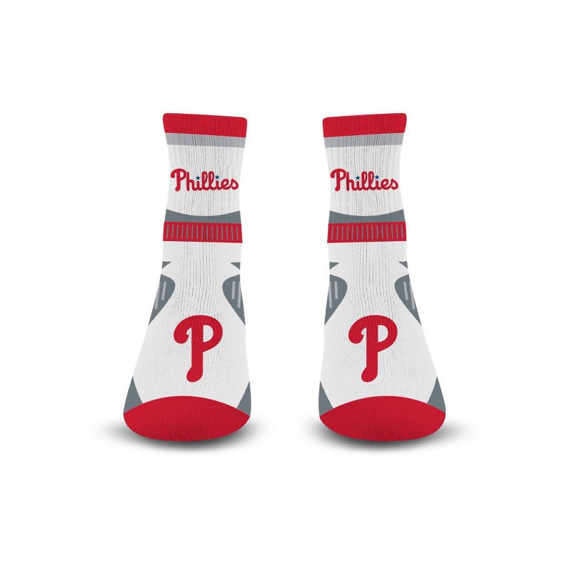 MLB Philadelphia Phillies Large Quarter Socks, 2 of 4