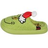 Seven Times Six Dr Seuss The Grinch 3D Hat Christmas Matching Family Rubber Bottom House Slipper - 4 of 4