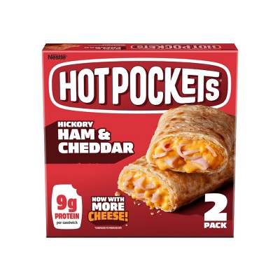 Hot Pockets Crispy Buttery Crust Frozen Hickory Ham and Cheddar