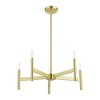 Livex Lighting Copenhagen 5 - Light Chandelier in  Satin Brass - 3 of 4