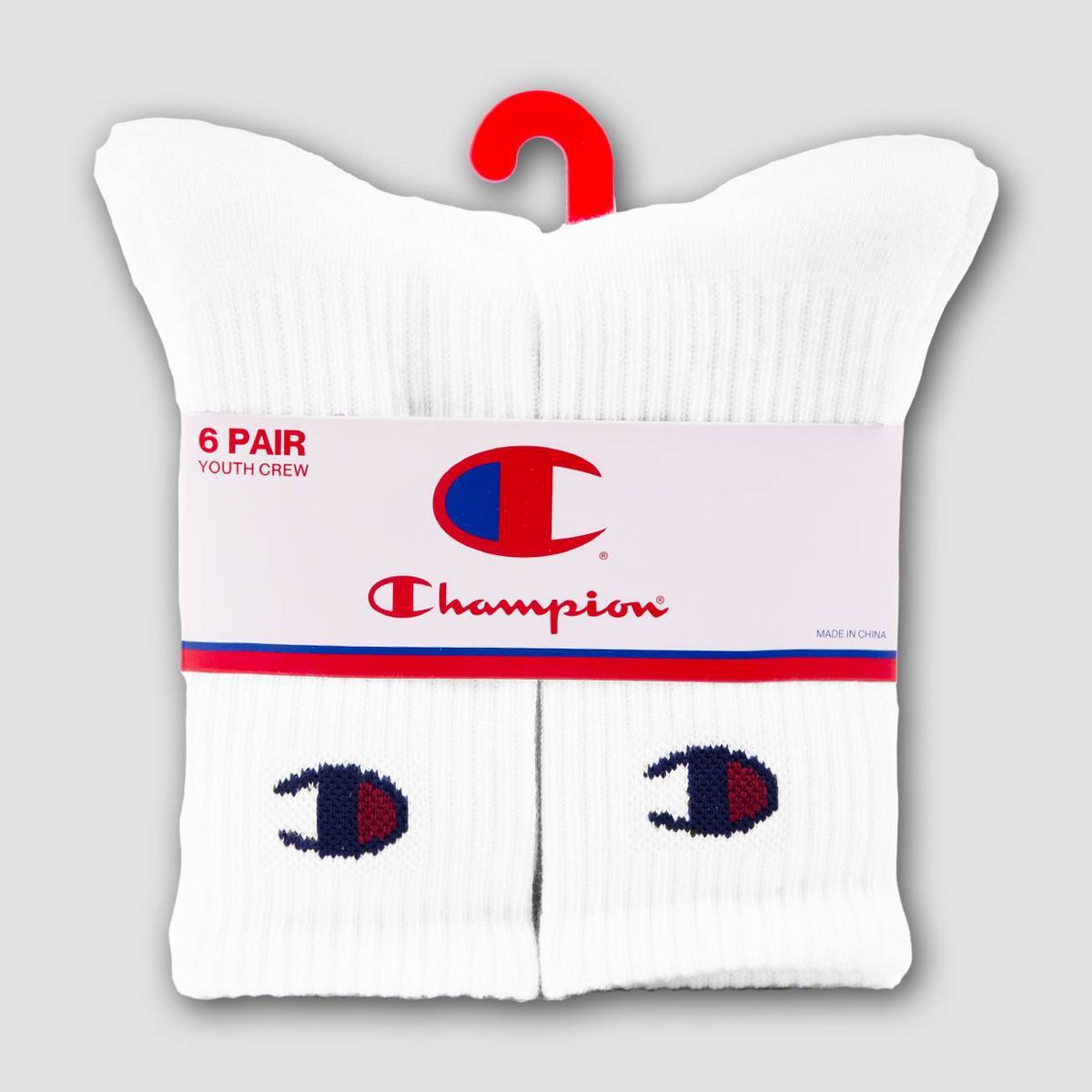 Champion Boys' 6pk Crew Socks - thumbnail 6