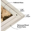 Americanflat 12x18 Rustic Picture Frame in Aspen White with Textured Wood and Polished Glass - Horizontal and Vertical Formats for Wall Hanging - 3 of 4