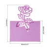 Unique Bargains Rose Cut Design Favor Decor Table Name Place Cards 50 Pcs - 2 of 4