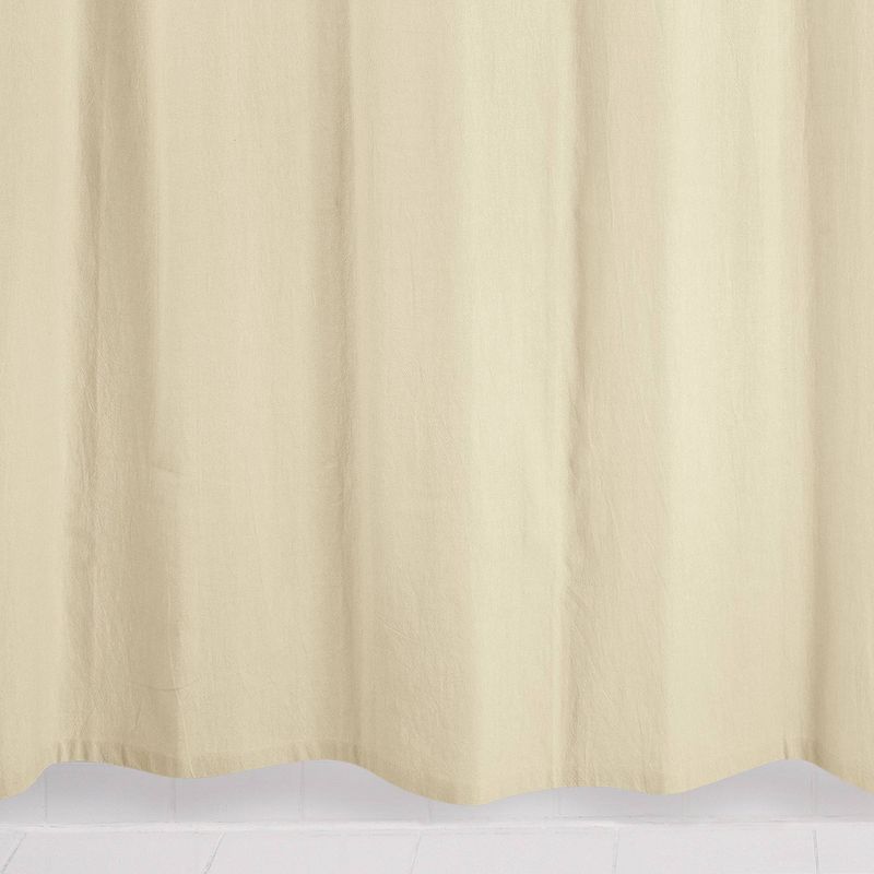Washed Cotton Shower Curtain - Allure Home Creation, 5 of 9