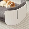 SEVOBAL Pet Bed Scandinavian Style Cat Couch with Removable Cover Elevated Design for Indoor Living Room Cats, Multicolor, 33.46"*20.07"*10.23" - 3 of 4