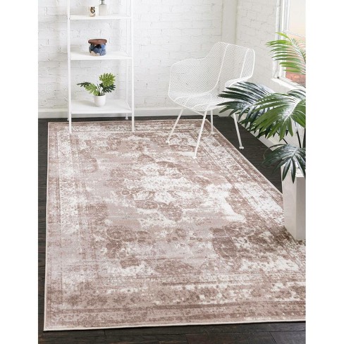 Unique Loom Sofia 4 ft Runner Gray Area Rug