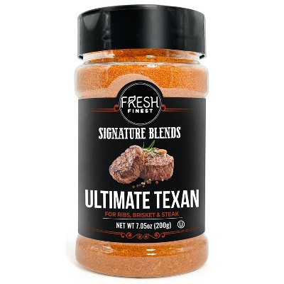 Fresh Finest Texas Smokehouse Steak Seasoning – All-Natural, Kosher – 7.05oz