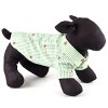 The Worthy Dog Embroidered Watermelon Stripe Seersucker Button Up Look Pet Shirt - 3 of 3