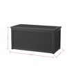VisioGear Lockable Deck Boxes, Multi-Capacity Outdoor Storage Deck Box, Small Patio Storage Bin for Garden Tools - 3 of 4
