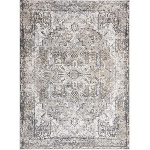 Hauteloom Hera Olive Flat Pile Washable Rug - 1 of 4
