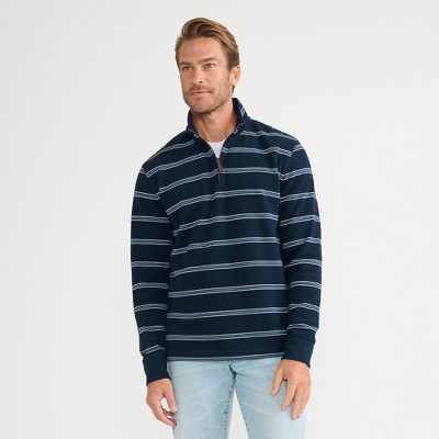 Lands' End Men's Bedford Rib Casual Quarter Zip Sweater