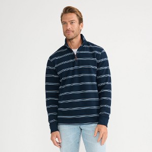 Lands' End Men's Bedford Rib Casual Quarter Zip Sweater - 1 of 4