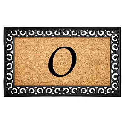Calloway Mills 104131830O Gabriel Monogram Doormat 18 In. x 30 In. (Letter O)