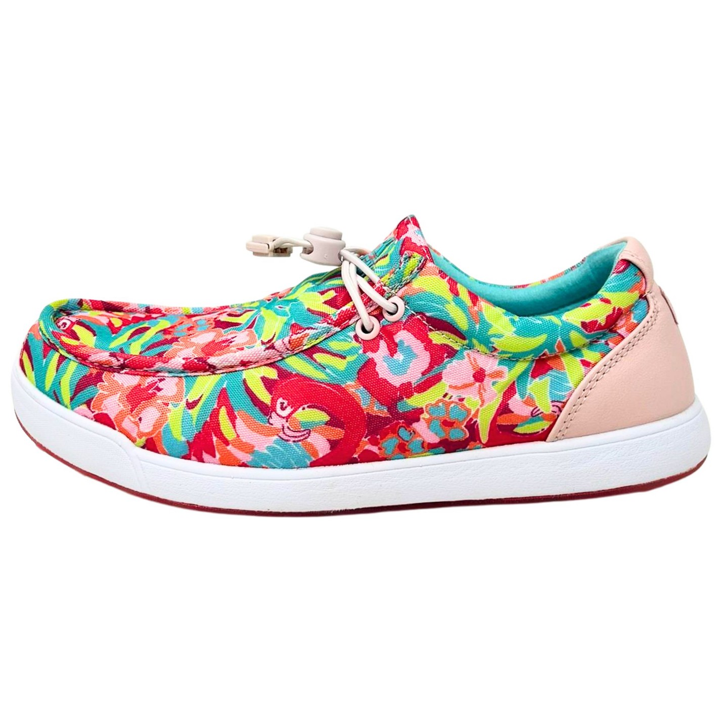 Женские кроссовки SKONI G2 Spikeless Slip On Waterproof Golf Shoe (Pink Floral), цвет: Розовый — фото 3
