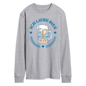 Men's - Instant Message - Ich Liebe Bier Oktoberfest Long Sleeve Graphic T-Shirt - 1 of 4