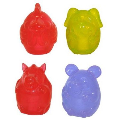 Multipet Dog Lucent Translucent TPR Rubber Horse Squeak Toy for Dogs
