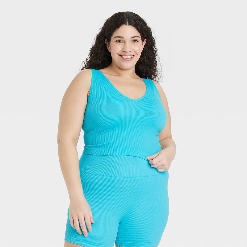 Women&#39;s Ribbed Seamless Reversible Tank Top - Colsie&#8482;, 2 of 9
