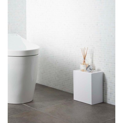 Black Wall-Mounted Plastic Storage and Trash Bin