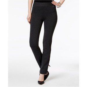 I.N.C International Concepts Womens Zipper Pockets Casual Trouser Pants, Grey, 10 Regular - 1 of 1