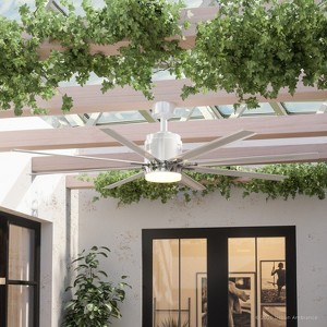 Urban Ambiance Luxury Urban Loft Indoor / Outdoor Ceiling Fan,  16.8"H x 72"W,  White, UHP9052 - 1 of 4