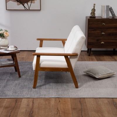 NicBex Couches for Living Room Modern Loveseat Sofa Upholstered Pu Leather 2-seat Couch with Wooden Leg for Apartment