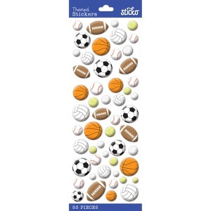 Sticko Themed Stickers - Sports Balls, 53pcs - 1 of 1