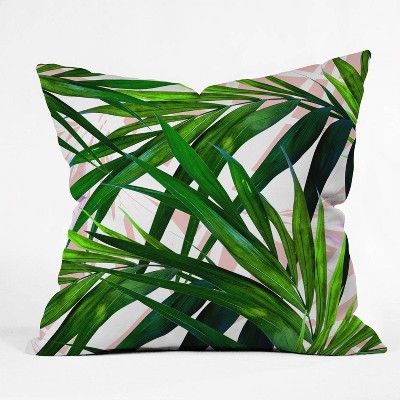 Marta Barragan Camarasa Dream Paradise Square Throw Pillow Green - Deny Designs