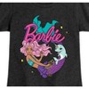 Girls' - Barbie - Barbie Mermaid Logo Fitted Short Sleeve Graphic T-Shirt - 2 of 4