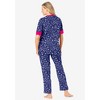 Dreams & Co. Women's Plus Size Printed Henley PJ Set - 3 of 4