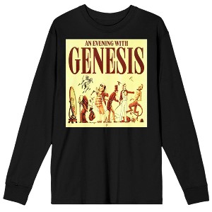 Genesis Belkin Productions Concert Poster Crew Neck Long Sleeve Black Adult Tee - 1 of 3