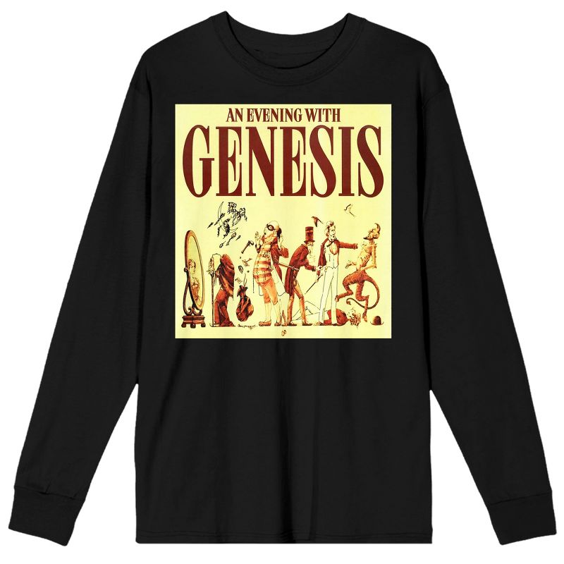 Genesis Belkin Productions Concert Poster Crew Neck Long Sleeve Black Adult Tee, 1 of 4