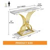 Modern Gold Slim Console Table 39" Narrow Behind Sofa Table, Console Table, Sleek And Modern Accent Table For Living Room, Entryway, Entrance - 2 of 4