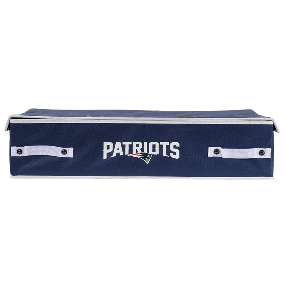 Photos - Clothes Drawer Organiser NFL Franklin Sports New England Patriots Under The Bed Storage Bins - Larg