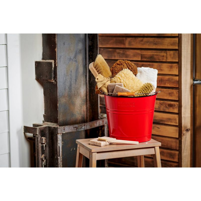 Behrens 2.75gal Cleaning Pail with Wood Handle Red, 4 of 5