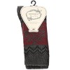 Memoi Women's Diamond Line Fashion Soft-Fit Crew Sock - 4 of 4