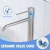 PAGED Tall Bathroom Faucets, Single Hole Bathroom Sink Faucet, Single Handle Vanity Basin Faucet with Stainless Steel Material - 4 of 4