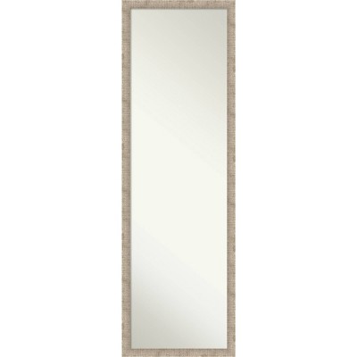 Hewn Narrow Framed Full Length on the Door Mirror Soft Gold - Amanti Art