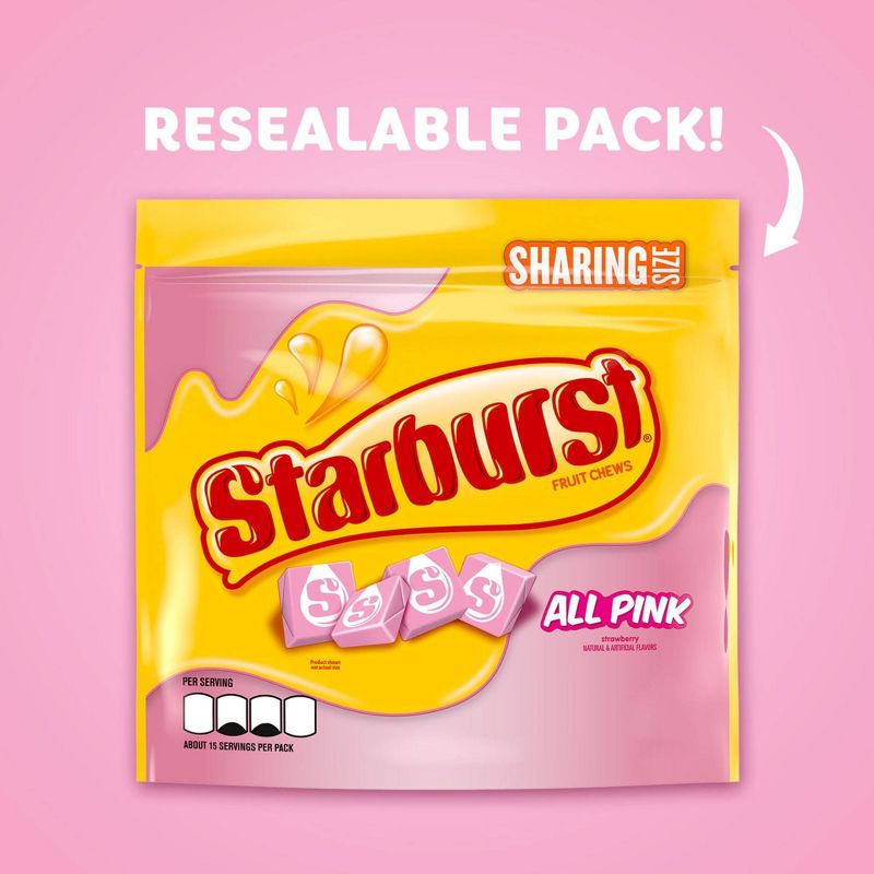 Starburst All Pink Sharing Size Chewy Candy - 15.6oz, 5 of 10
