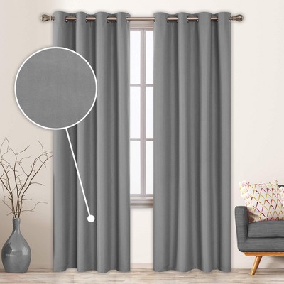 Deconovo Total Blackout Grommet Curtains, 2 Panels, OEKO-Certified