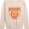 Women's - Spongebob Squarepants - Collegiate Lightweight French Terry Wide Neck Long Sleeve Shirt - 2 of 4