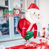 Costway 3.3FT Inflatable Christmas Santa Claus Broke Out from Window Hanging Decoration - 4 of 4