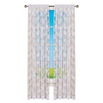 Collections Etc Butterfly Lace Drapes