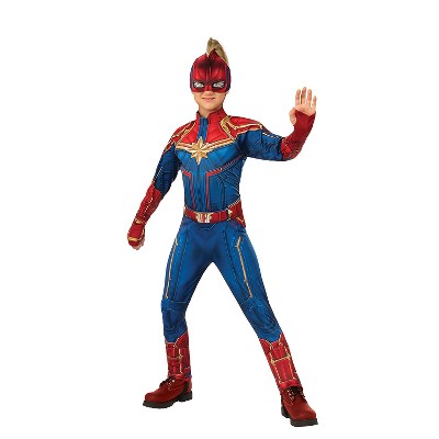 Rubie's Girls' Marvel Deluxe Captain Marvel Costume