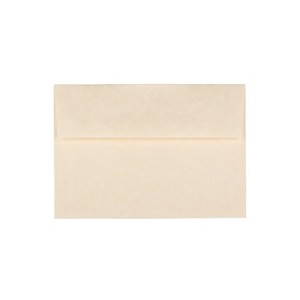 JAM Paper A7 Parchment Invitation Envelopes 5.25 x 7.25 Natural Recycled 35394 - 1 of 3