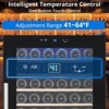 155 Bottle Wine Fridge, Wine Cooler Refrigerator with 41~64¡ãF Digital Temperature Control, Wine Refrigerator Freestanding - 2 of 4
