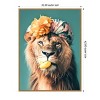 Amanti Art King of the Bathroom Lion by Niky Rahner Framed Canvas Wall Art - 3 of 4