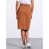 INSPIRE CHIC Women's Casual High Waist Back Slit Short Denim Skirts - 4 of 4