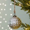 Whisen D3.9" Christmas Ball Ornaments, Glass Decorative Hanging Ball Christmas Tree Ornaments, Set of 6 - 3 of 4